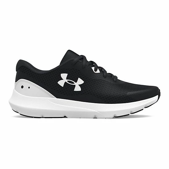 Under Armour Surge 3 Grade School Kids' Shoes Gravel Black 7 Under Armour Surge 3 Grade School Kids' Shoes Gravel Black - Image 7