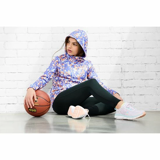 Girls 7-16 Under Armour Motion Leggings Vivid Lilac 4 Girls 7-16 Under Armour Motion Leggings Vivid Lilac - Image 4