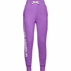 Girls 7-16 Under Armour Rival Fleece Joggers Black White Cerise -Under Armour SHOP unnamed file 1819
