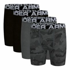 Boys 8-20 Under Armour 4-Pack Camo Boxer Set Pitch Gray