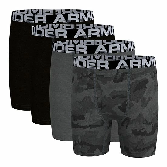 Boys 8-20 Under Armour 4-Pack Camo Boxer Set Pitch Gray 1 Boys 8-20 Under Armour 4-Pack Camo Boxer Set Pitch Gray