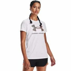 Women's Under Armour Graphic Tee Bubble Gum White -Under Armour SHOP unnamed file 1953