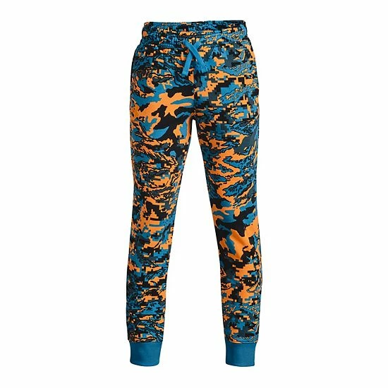Boys 8-20 Under Armour Rival Fleece ABC Camo Joggers Radar Blue 4 Boys 8-20 Under Armour Rival Fleece ABC Camo Joggers Radar Blue - Image 4