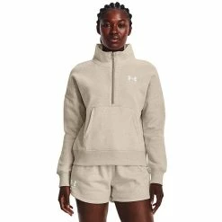 Women's Under Armour Rival Fleece 1/2-Zip Pullover Oatmeal Light Heather 17 Women's Under Armour Rival Fleece 1/2-Zip Pullover Oatmeal Light Heather -Under Armour SHOP unnamed file 2092