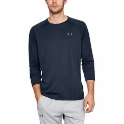 Men's Under Armour Tech Long Sleeve Tee Midnight Navy -Under Armour SHOP unnamed file 2142