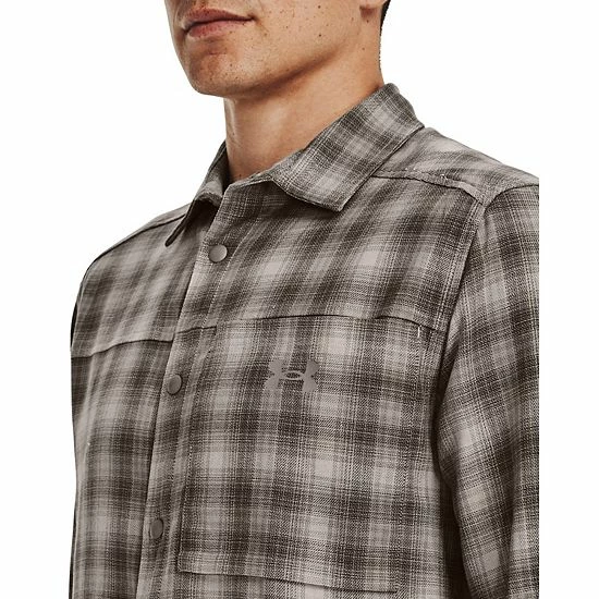 Men's Under Armour Tradesman Flex Flannel Shirt Baroque Green 3 Men's Under Armour Tradesman Flex Flannel Shirt Baroque Green - Image 3
