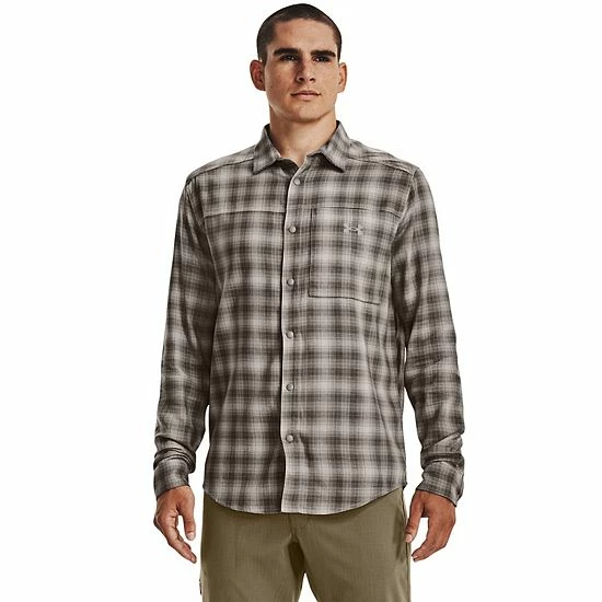 Men's Under Armour Tradesman Flex Flannel Shirt Baroque Green 8 Men's Under Armour Tradesman Flex Flannel Shirt Baroque Green - Image 8