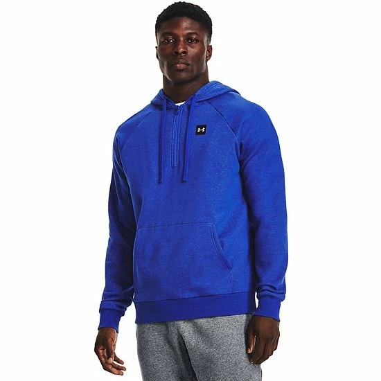 Men's Under Armour Rival Fleece Half-Zip Hoodie Versa Blue 12 Men's Under Armour Rival Fleece Half-Zip Hoodie Versa Blue - Image 12
