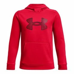 Boys 8-20 Under Armour Armour Fleece® Big Logo Hoodie Green Citrine