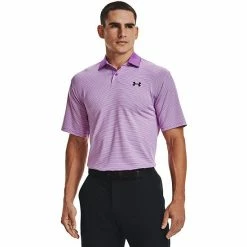 Men's Under Armour Striped Classic-Fit Performance Golf Polo Black -Under Armour SHOP unnamed file 2305