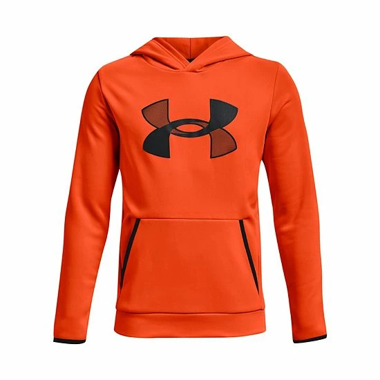 Boys 8-20 Under Armour Armour Fleece® Big Logo Hoodie Green Citrine 10 Boys 8-20 Under Armour Armour Fleece® Big Logo Hoodie Green Citrine - Image 10