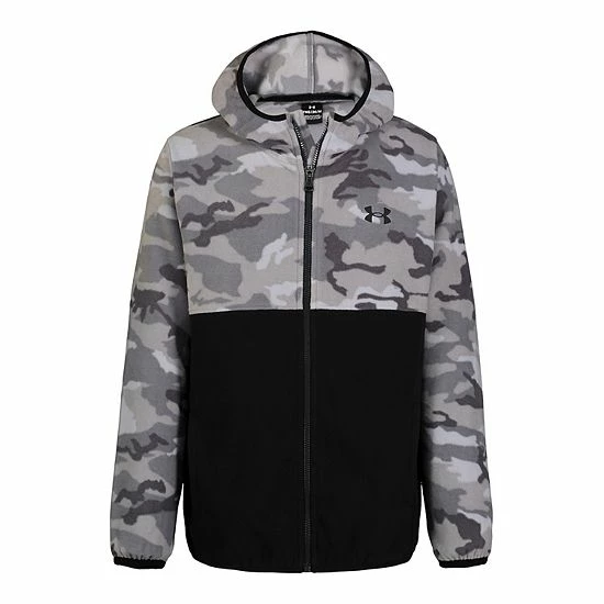Boys 8-20 Under Armour UA Camo Colorblock Zip-Up Hoodie Midnight Navy Camo 4 Boys 8-20 Under Armour UA Camo Colorblock Zip-Up Hoodie Midnight Navy Camo - Image 4