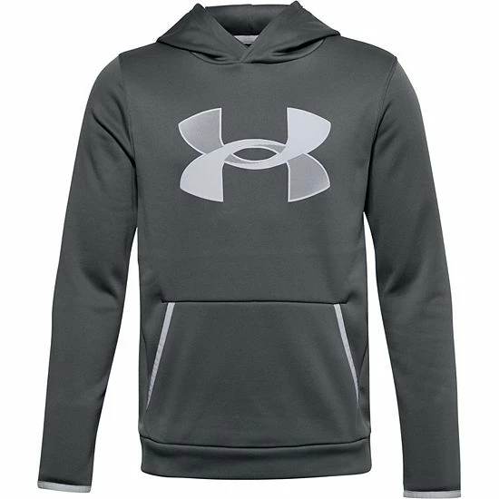 Boys 8-20 Under Armour Armour Fleece® Big Logo Hoodie Green Citrine 11 Boys 8-20 Under Armour Armour Fleece® Big Logo Hoodie Green Citrine - Image 11