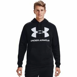 Big & Tall Under Armour Rival Fleece Big Logo Hoodie Marine Od Green