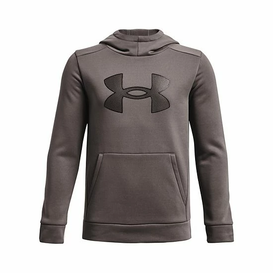 Boys 8-20 Under Armour Armour Fleece® Big Logo Hoodie Green Citrine 13 Boys 8-20 Under Armour Armour Fleece® Big Logo Hoodie Green Citrine - Image 13