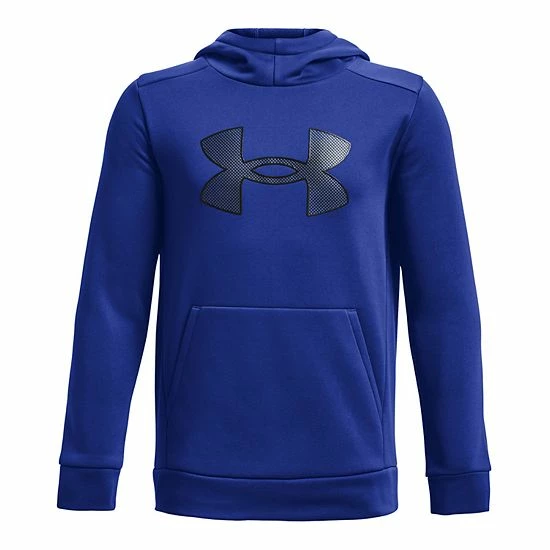 Boys 8-20 Under Armour Armour Fleece® Big Logo Hoodie Green Citrine 15 Boys 8-20 Under Armour Armour Fleece® Big Logo Hoodie Green Citrine - Image 15