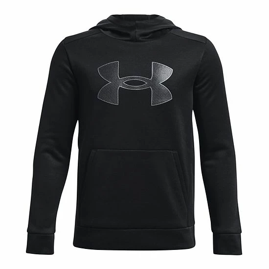 Boys 8-20 Under Armour Armour Fleece® Big Logo Hoodie Green Citrine 18 Boys 8-20 Under Armour Armour Fleece® Big Logo Hoodie Green Citrine - Image 18