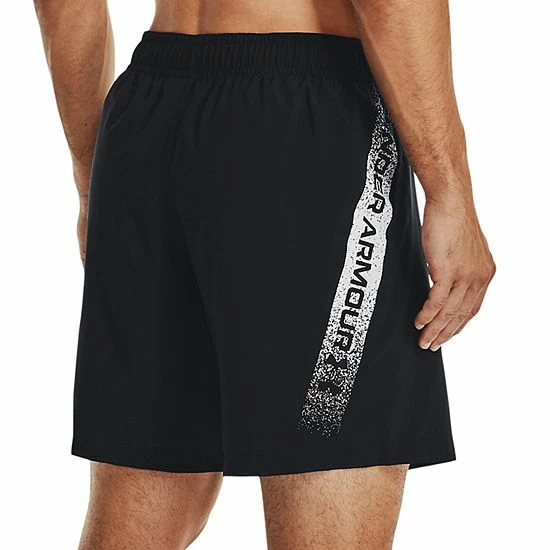 Men's Under Armour Woven Graphic Shorts Royal Pitch Gray 1 Men's Under Armour Woven Graphic Shorts Royal Pitch Gray