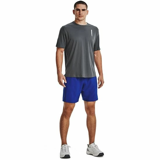 Men's Under Armour Woven Graphic Shorts Royal Pitch Gray 3 Men's Under Armour Woven Graphic Shorts Royal Pitch Gray - Image 3