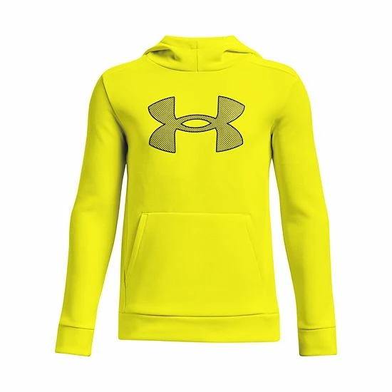 Boys 8-20 Under Armour Armour Fleece® Big Logo Hoodie Green Citrine 20 Boys 8-20 Under Armour Armour Fleece® Big Logo Hoodie Green Citrine - Image 20