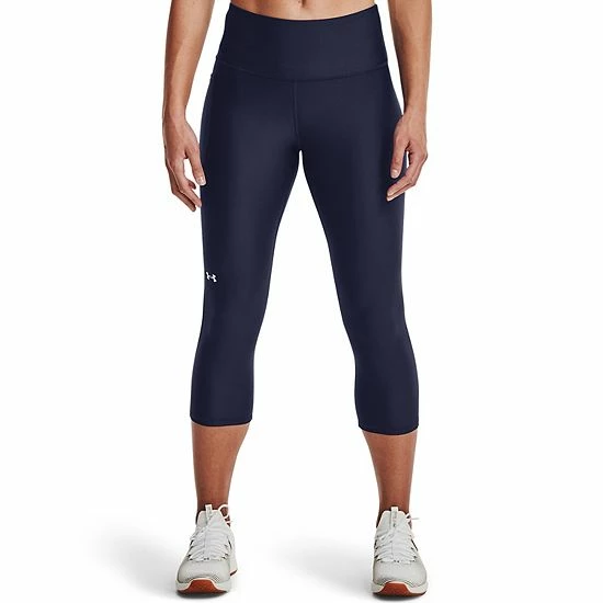 Women's Under Armour HeatGear® No-Slip High-Waisted Capri Leggings Neptune 6 Women's Under Armour HeatGear® No-Slip High-Waisted Capri Leggings Neptune - Image 6
