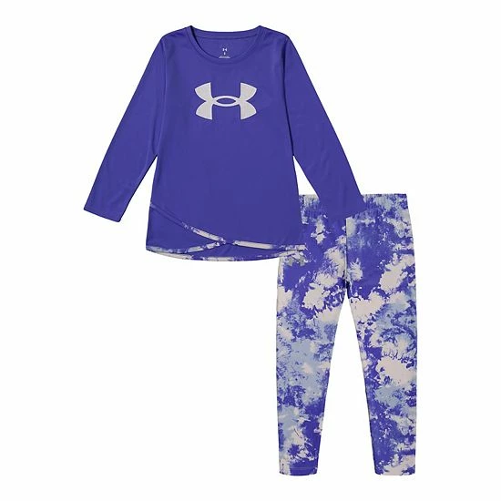 Girls 4-6x Under Armour Ice-Dye Crossover Tunic & Leggings Set 1 Girls 4-6x Under Armour Ice-Dye Crossover Tunic & Leggings Set