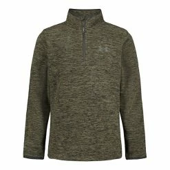 Boys 4-7 Under Armour Quarter-Zip Polar Fleece Pullover Black