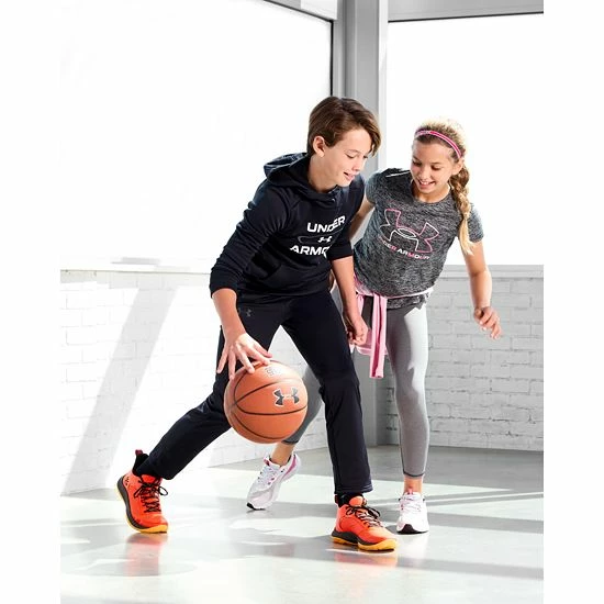 Girls 7-16 Under Armour Big Logo Twist Tech Tee Purple Zest 3 Girls 7-16 Under Armour Big Logo Twist Tech Tee Purple Zest - Image 3