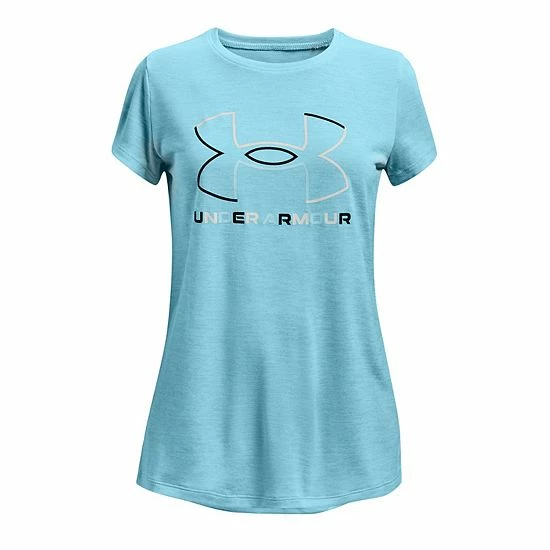 Girls 7-16 Under Armour Big Logo Twist Tech Tee Purple Zest 7 Girls 7-16 Under Armour Big Logo Twist Tech Tee Purple Zest - Image 7