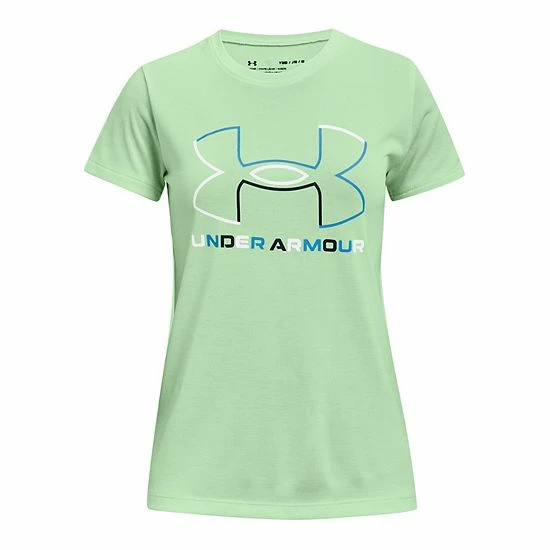 Girls 7-16 Under Armour Big Logo Twist Tech Tee Purple Zest 9 Girls 7-16 Under Armour Big Logo Twist Tech Tee Purple Zest - Image 9