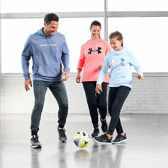 Girls 7-16 Under Armour Armour Fleece® Pants Black White 4 Girls 7-16 Under Armour Armour Fleece® Pants Black White - Image 4