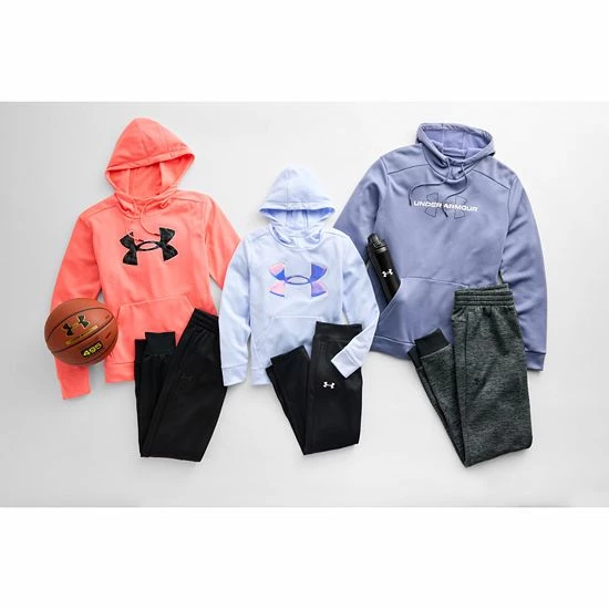 Girls 7-16 Under Armour Armour Fleece® Pants Black White 5 Girls 7-16 Under Armour Armour Fleece® Pants Black White - Image 5