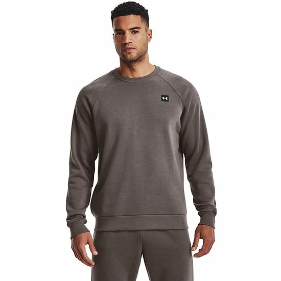 Men's Under Armour Rival Fleece Sweatshirt Pitch Gray 14 Men's Under Armour Rival Fleece Sweatshirt Pitch Gray - Image 14
