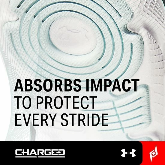 Under Armour Charged Escape 3 Men's Running Shoes Black White 6 Under Armour Charged Escape 3 Men's Running Shoes Black White - Image 6