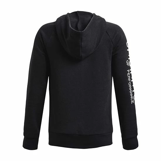 Boys 8-20 Under Armour Wordmark Rival Fleece Hoodie Blue 2 Boys 8-20 Under Armour Wordmark Rival Fleece Hoodie Blue - Image 2