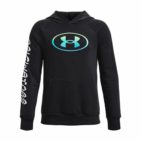 Boys 8-20 Under Armour Wordmark Rival Fleece Hoodie Blue 5 Boys 8-20 Under Armour Wordmark Rival Fleece Hoodie Blue - Image 5