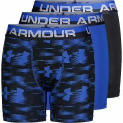 Boys 8-20 Under Armour 3-Pack Voltage Performance Boxer Briefs Blue