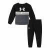Boys 4-7 Under Armour Branded Colorblock Logo Graphic Sweatshirt & Jogger Pants Set