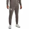 Men's Under Armour Rival French-Terry Joggers Onyx White