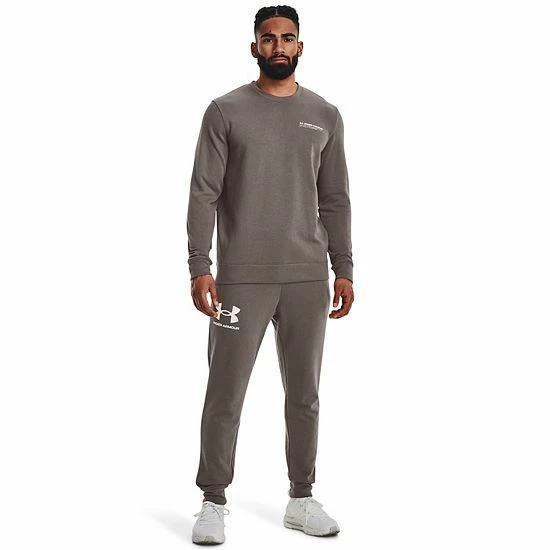 Men's Under Armour Rival French-Terry Joggers Onyx White 2 Men's Under Armour Rival French-Terry Joggers Onyx White - Image 2