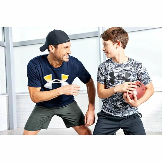 Boys 8-20 Under Armour Printed Tech Tee Royal 3 Boys 8-20 Under Armour Printed Tech Tee Royal - Image 3