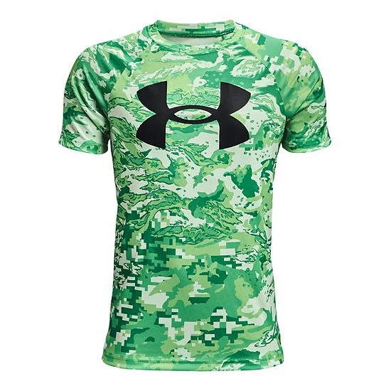 Boys 8-20 Under Armour Printed Tech Tee Royal 6 Boys 8-20 Under Armour Printed Tech Tee Royal - Image 6