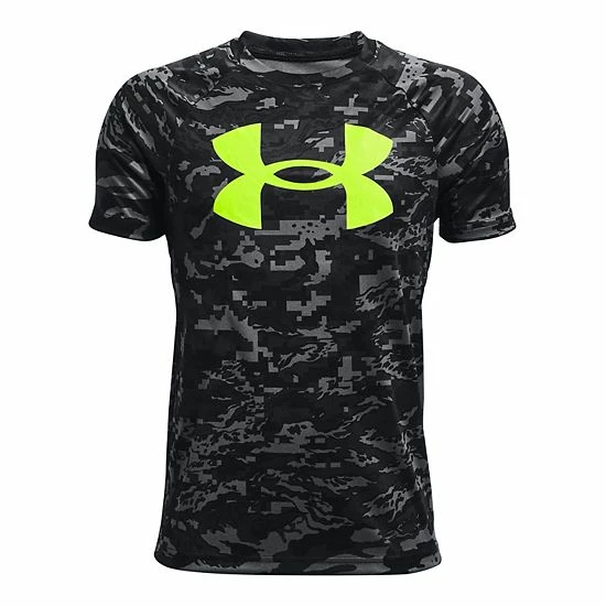 Boys 8-20 Under Armour Printed Tech Tee Royal 9 Boys 8-20 Under Armour Printed Tech Tee Royal - Image 9