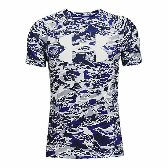 Boys 8-20 Under Armour Printed Tech Tee Royal 10 Boys 8-20 Under Armour Printed Tech Tee Royal - Image 10