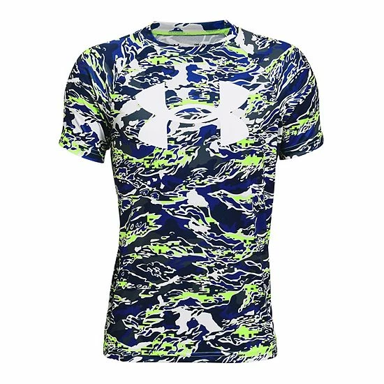 Boys 8-20 Under Armour Printed Tech Tee Royal 20 Boys 8-20 Under Armour Printed Tech Tee Royal - Image 20
