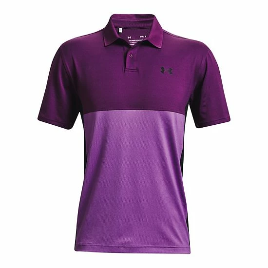 Big & Tall Under Armour Colorblock Performance Polo Glacier Blue 2 Big & Tall Under Armour Colorblock Performance Polo Glacier Blue - Image 2