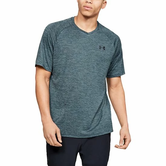 Men's Under Armour Tech 2.0 V-Neck Tee Wire Black 17 Men's Under Armour Tech 2.0 V-Neck Tee Wire Black - Image 17