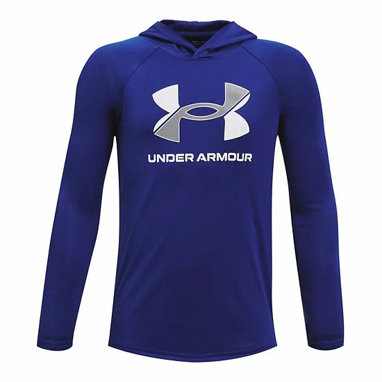 Boys 8-20 Under Armour Big Logo Tech Hoodie Black 3 Boys 8-20 Under Armour Big Logo Tech Hoodie Black - Image 3