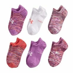 Girls Under Armour 6-pack Essential 2.0 No-Show Socks Cerise 33 Girls Under Armour 6-pack Essential 2.0 No-Show Socks Cerise -Under Armour SHOP unnamed file 3148