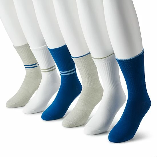 Men's Under Armour 6-pack Essential Lite Crew Socks White Academy 9 Men's Under Armour 6-pack Essential Lite Crew Socks White Academy - Image 9